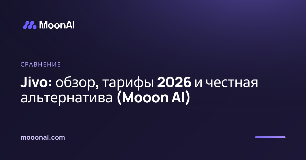 Jivo: обзор, тарифы 2026 и честная альтернатива (Mooon AI)